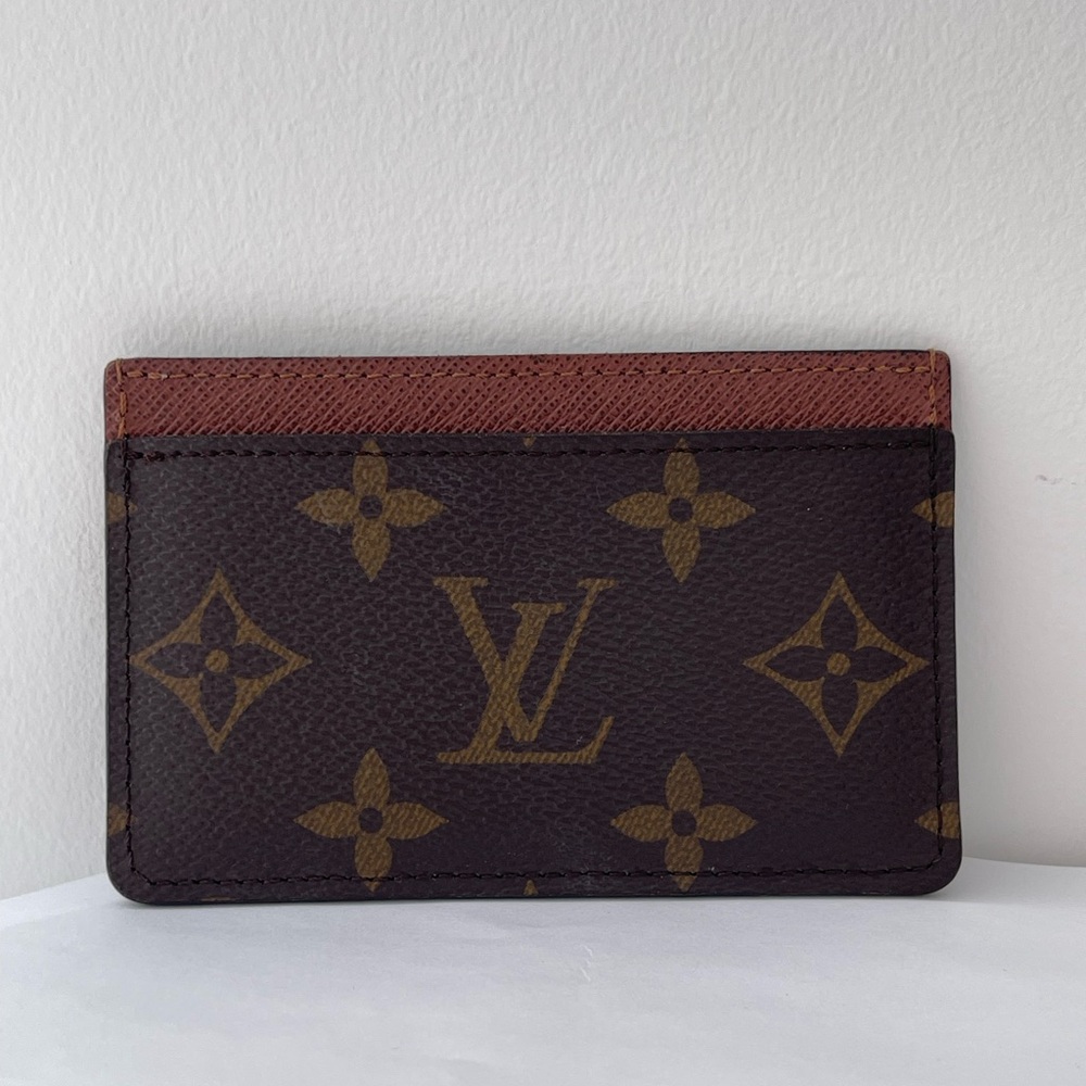 SOLD Louis Vuitton Brown and Tan Monogram Card Case